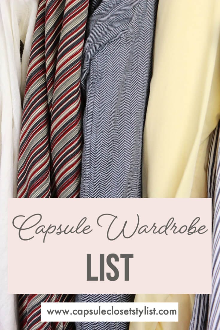 A Capsule Wardrobe List