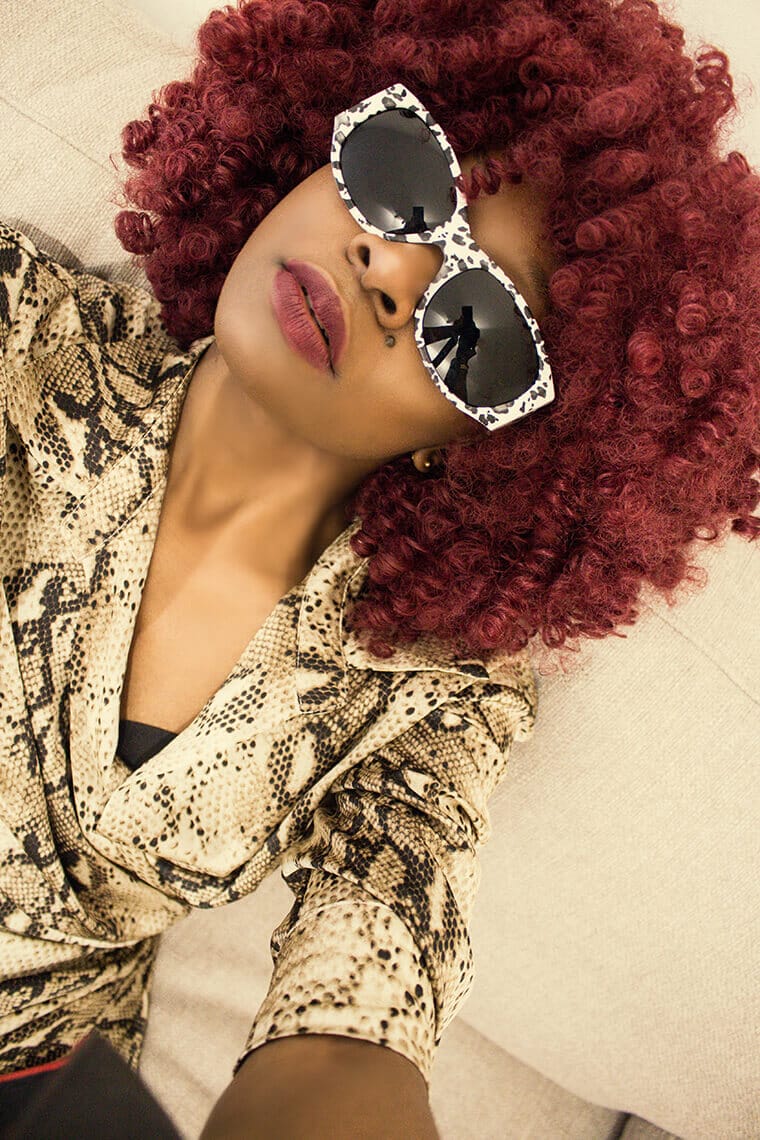 Woman Of Colour With Sunglasses on