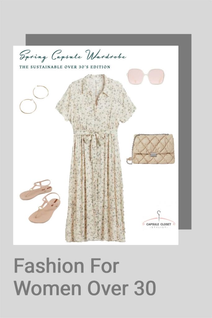 An outfit idea with a tea dress and bag